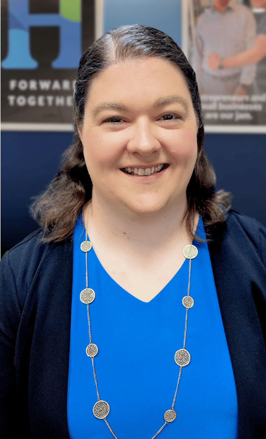 Headshot of HVB's Digital Banking Officer, Sarah Greene.