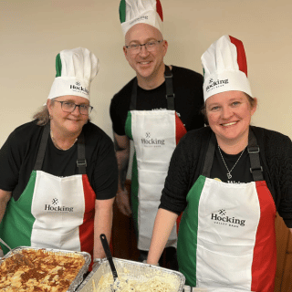 Coolville office serving food at the Coolville Founders Day Taste of Italy