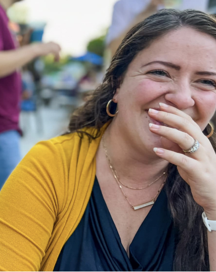 Woman laughing